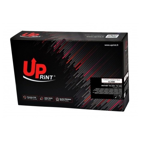 Toner Uprint B.3480 Noir Cartouche TN-3480 Compatible pour Laser Brother - 8000 pages