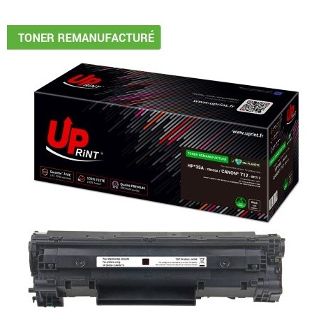 Toner Uprint C.712 Noir Cartouche EP712 recyclé pour Laser Canon - 1500 pages