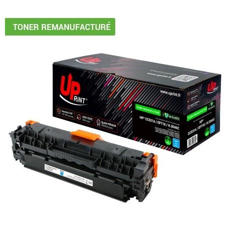 Toner Uprint H.304AC Cyan Cartouche CC531C recyclé pour Laser HP - 2800 pages