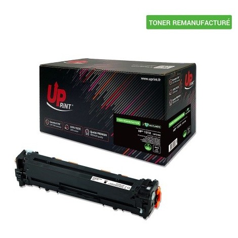 Toner Uprint H.131XB Noir Cartouche CF210X BK Remanufacturée pour Laser HP - 2400 pages