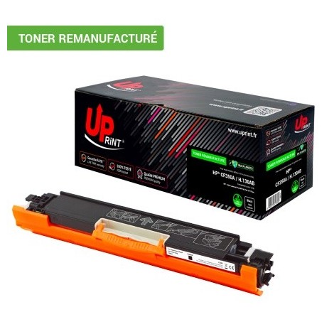 Toner Uprint H.130AB Noir Cartouche CF350A BK recyclé pour Laser HP - 1300 pages