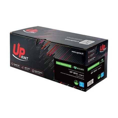 Toner Uprint H.201XC Cyan Cartouche CF401X C Remanufacturée pour Laser HP - 2300 pages