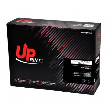 Toner Uprint H.87X Noir Cartouche CF287X recyclé pour Laser HP - 18000 pages