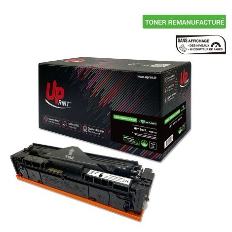 Toner Uprint H.207AB Noir Cartouche W2210A BK Remanufacturée pour Laser HP - 1350 pages