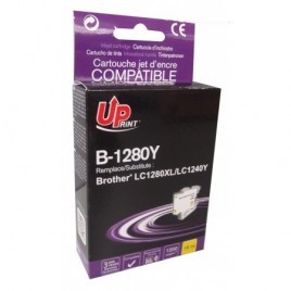 Uprint B-1280XLY Jaune, Cartouche compatible BROTHER LC-1280XLY - 1200 pages - 16ml