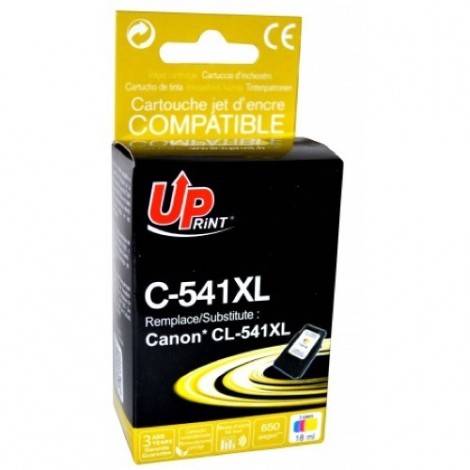 Uprint C-541XL Couleur Recharge Canon CL-541XL, Cartouche Canon rechargée Grande Capacité - 18ml - 650 pages