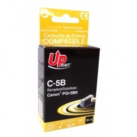 Uprint C-5B Noir, Cartouche compatible CANON PGI-5BK - 380 pages - 26ml