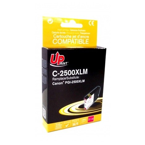 Uprint C-2500XLM Magenta, Cartouche compatible CANON PGI-2500M XL Grande Capacité - 1300 pages - 21ml