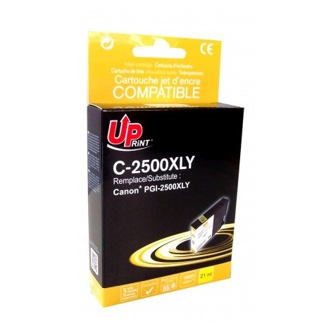 Uprint C-2500XLY Jaune, Cartouche compatible CANON PGI-2500Y XL Grande Capacité - 1600 pages - 21ml