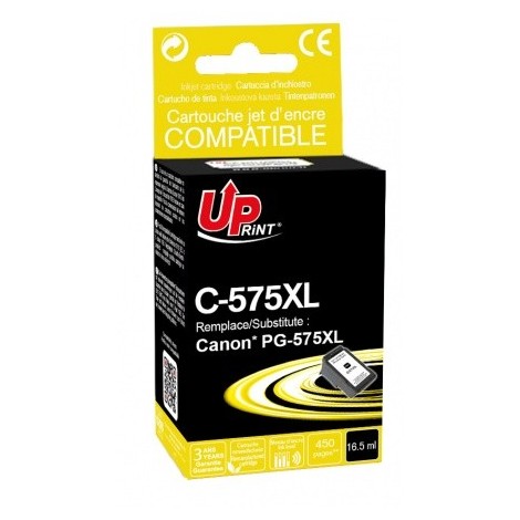 Uprint C-575XL Noir Recharge Canon PG-575XL Cartouche rechargée CANON Grande capacité - 16,5ml - 450 pages