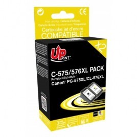 Uprint C-575/576XL PACK Noir + Couleur Recharge Canon PG-575XL et CL-576XL Cartouches rechargées CANON Grande Capacité