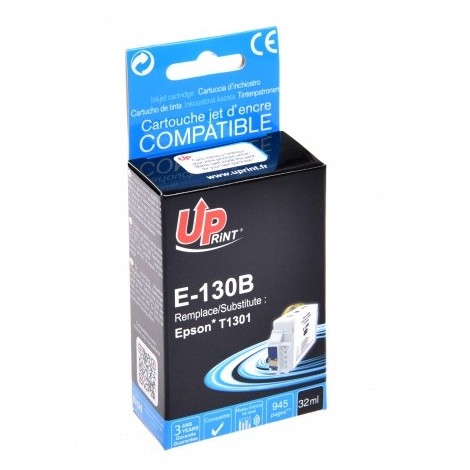 Uprint E-130B Noir T1301, Cartouche compatible EPSON - Cerf - 945 pages - 32ml