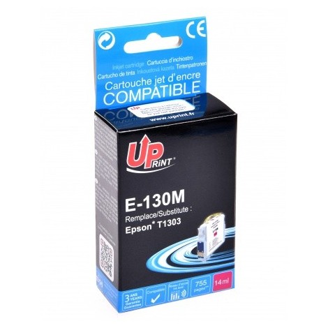 Uprint E-130M Magenta T1303, Cartouche compatible EPSON - Cerf - 755 pages - 14ml