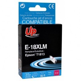 Uprint E-18XLM Magenta T1813 XL, Cartouche recyclée EPSON T1803/T1813 XL - Marguerite Paquerette - 500 pages - 9ml