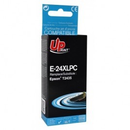 Uprint E-24XLPC Light Cyan T2435 XL, Cartouche compatible EPSON T2425/T2435 XL - Elephant - 740 pages - 15ml