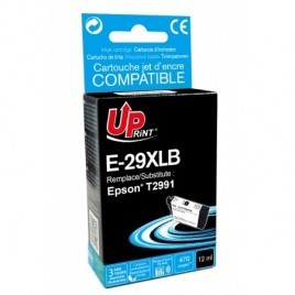 Uprint E-29XLB Noir T2991 XL, Cartouche recyclée EPSON T2981/T2991 XL - Fraise - 470 pages - 12ml