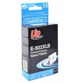 Uprint E-502XLB Noir 502 XL, Cartouche compatible EPSON - Jumelles - 550 pages - 13,2ml