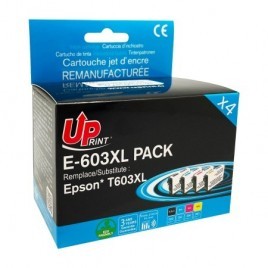 Pack Uprint E-603XL PACK Noir + Cyan + Magenta + Jaune, 4x Cartouches compatibles EPSON 603 XL - Etoile de Mer