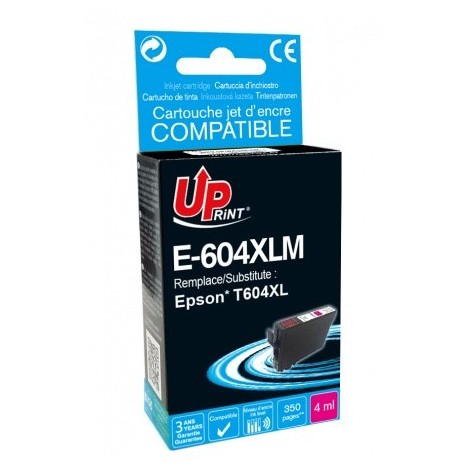 Uprint E-604XLM Magenta 604 XL, Cartouche compatible EPSON - Ananas - 350 pages - 4ml