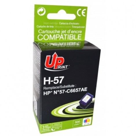 Uprint H-57 Couleurs Recharge HP 57 C6657AE, Cartouche HP rechargée - 21ml