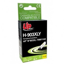 Uprint H-903XLY Jaune Recharge HP 903XL T6M11AE, Cartouche HP rechargée Grande Capacité - 12ml