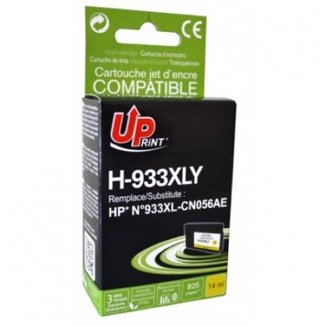 Uprint H-933XLY Jaune Recharge HP 933 XL CN056AE, Cartouche HP rechargée Grande Capacité - 16ml - 825 pages