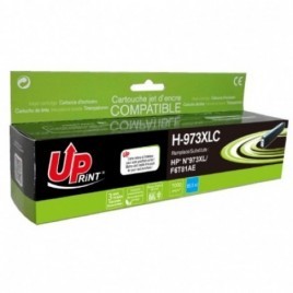 Uprint H-973XLC Cyan Recharge HP 973 XL F6T81AE, Cartouche HP rechargée Grande Capacité - 86ml - 7000 pages