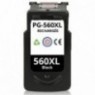 Recharge Canon PG-560XL BK Noir, Cartouche compatible CANON - Version 21ml 520 pages