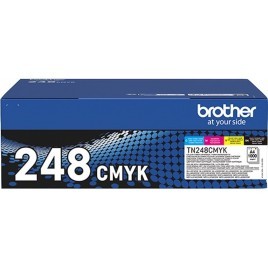 Pack ORIGINAL BROTHER 4x TN-248VAL Noir + Cyan + Magenta + Jaune - 4x 1 000 pages