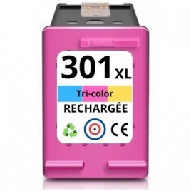 Recharge HP 301 XL Couleurs CH564EE, Cartouche compatible HP - 21ml - 500 pages