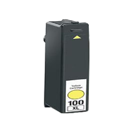 N°100 XL Jaune 14N1071E, Cartouche compatible LEXMARK - 12ml - 600 pages