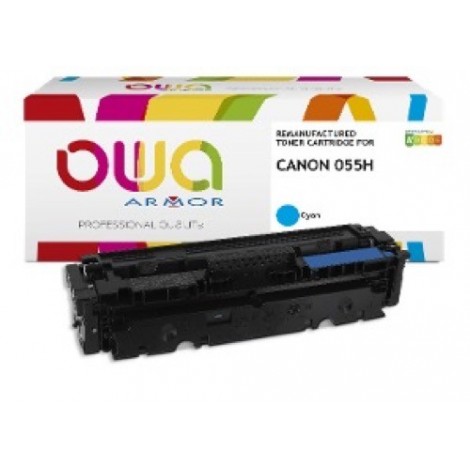 Toner ARMOR pour Canon 055H Cyan - 3019C002 - 5900 pages - K18833OW