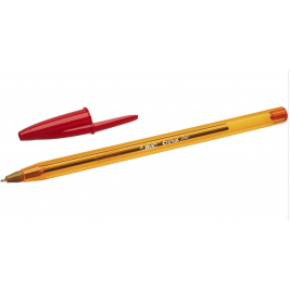 Stylo Bille Bic Cristal Fine Original Rouge - Pointe Ronde 0,8 mm