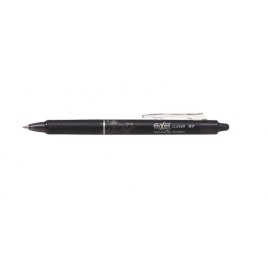 Pilot Frixion Clicker Noir Stylo Roller Gel Effaçable rétractable - Pointe sphérique 0,7mm Rollerball