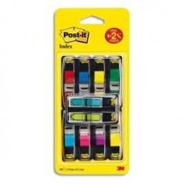 POST-IT®  Pack de 8 x 35 marque-pages étroits coloris assortis et 2 x 24 marque-pages flèches offerts