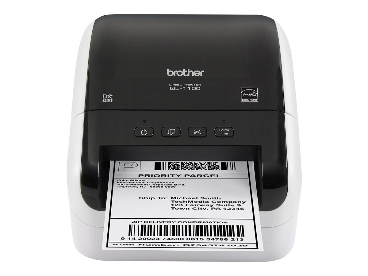 Brother QL-1100 Imprimante d'étiquettes papier thermique Rouleau